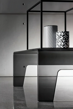 FROG - Low rectangular glass coffee table by Sovet italia - view 3